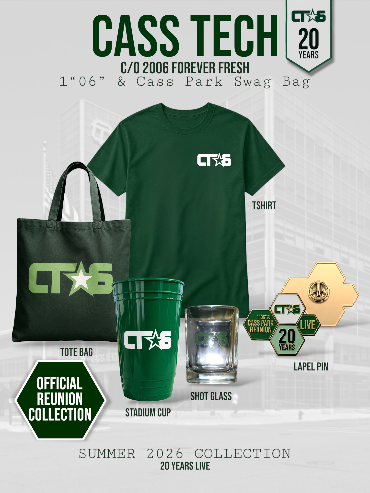 1 “06” and Cass Park Swag Bag